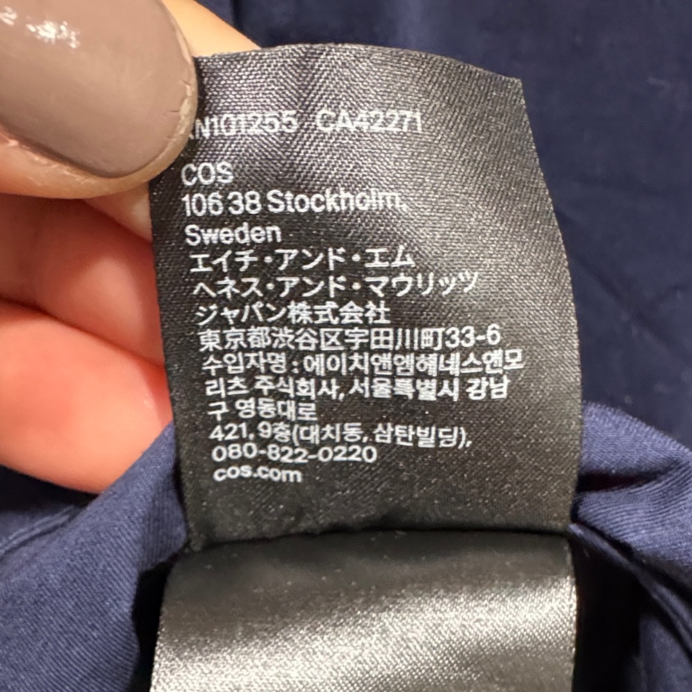 COS GATHERED TIE-DETAIL DRESS - Picture 12 of 14